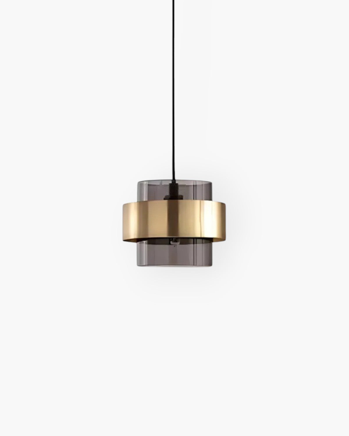Industrial Adjustable Height Glass Pendant Light Ceiling Fixture Hanging