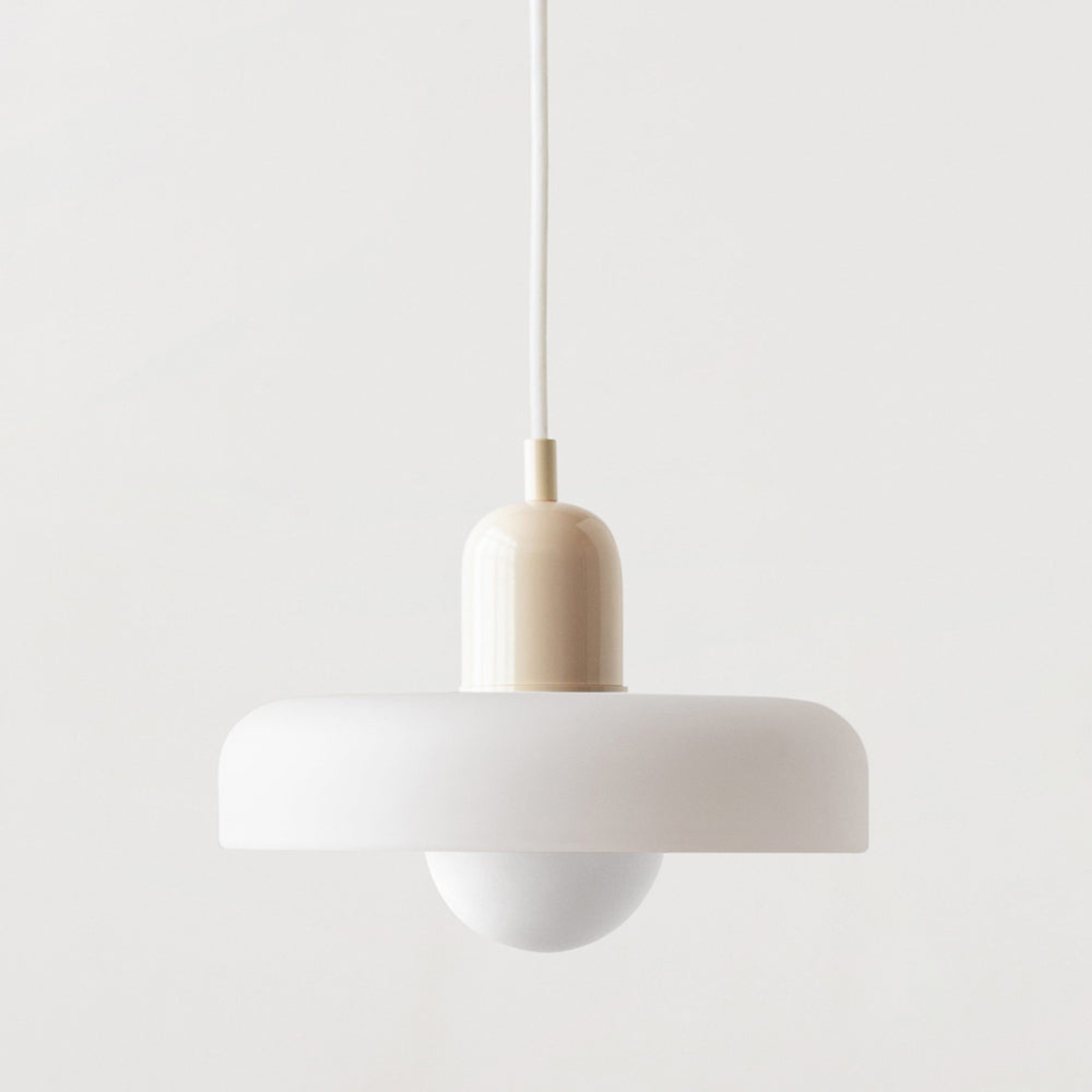 Modern Adjustable Height Glass Ambient Pendant Ceiling Light