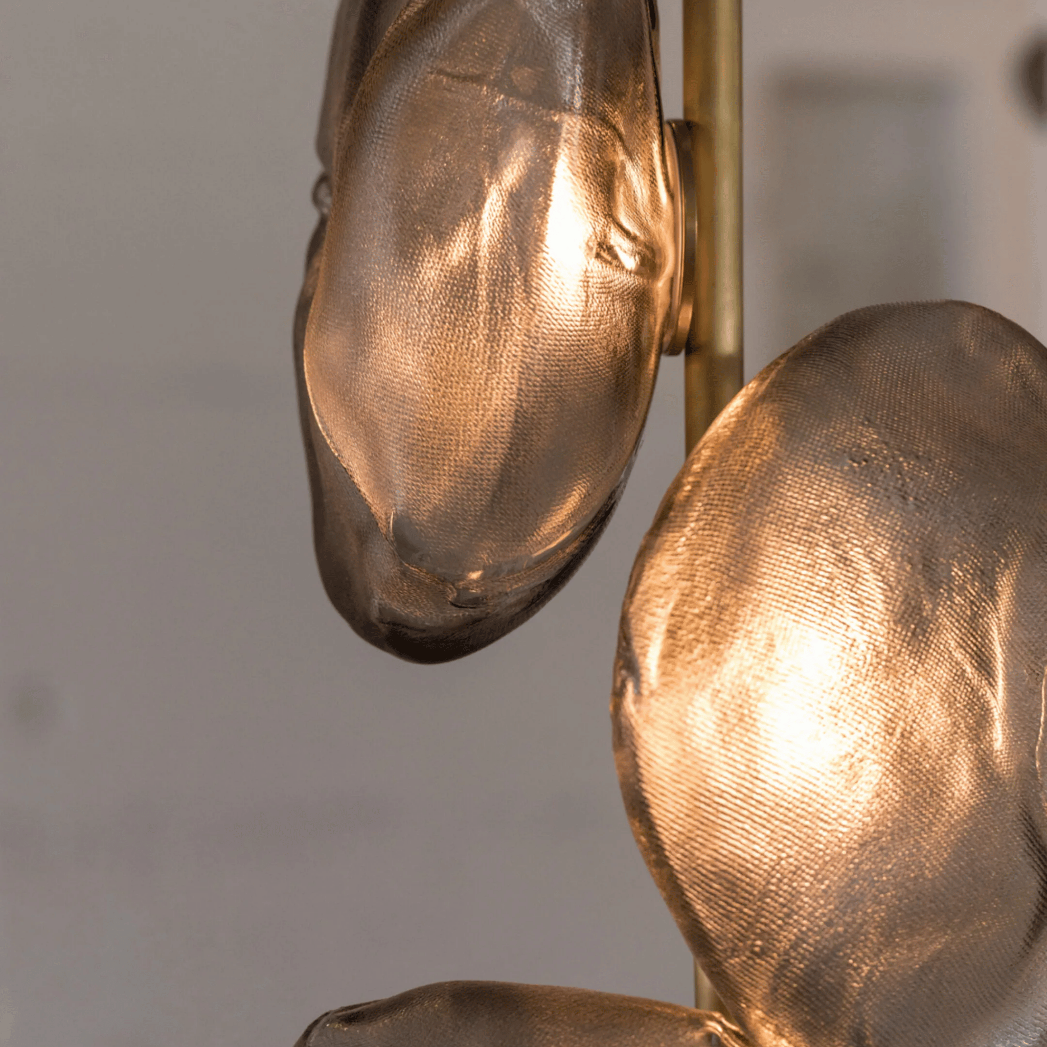 Nordic Glass LED Floor Lamp with Knob Switch