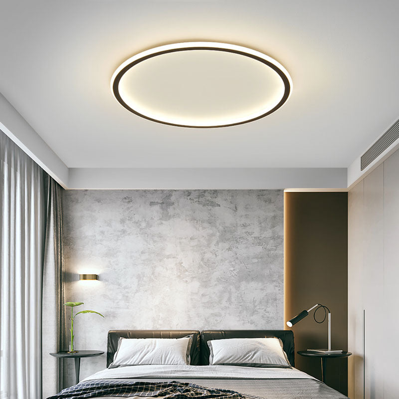 Round Scandi Aluminium Ceiling Light – LED
