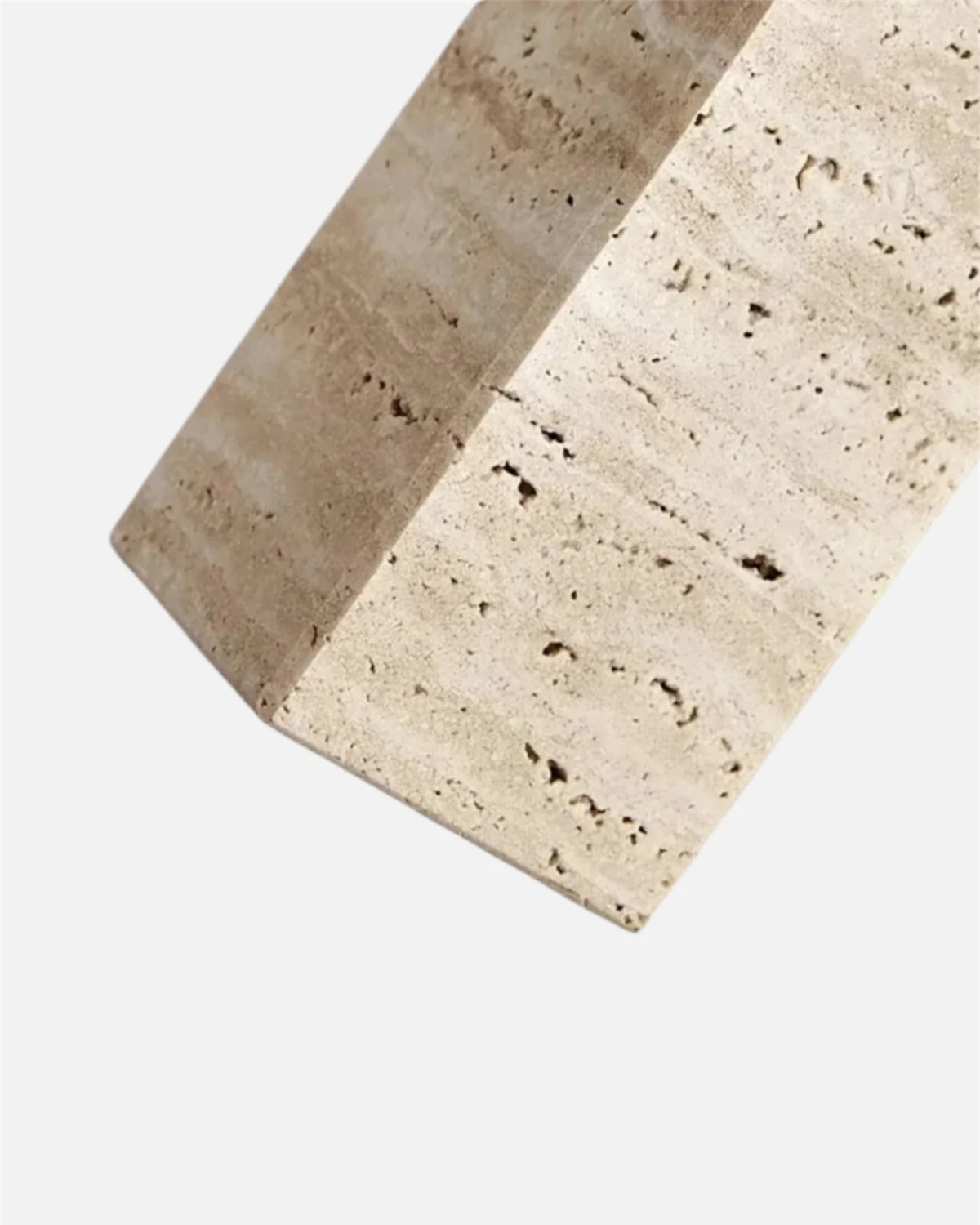 Modern Sculptural Travertine Elegant Pendant Light