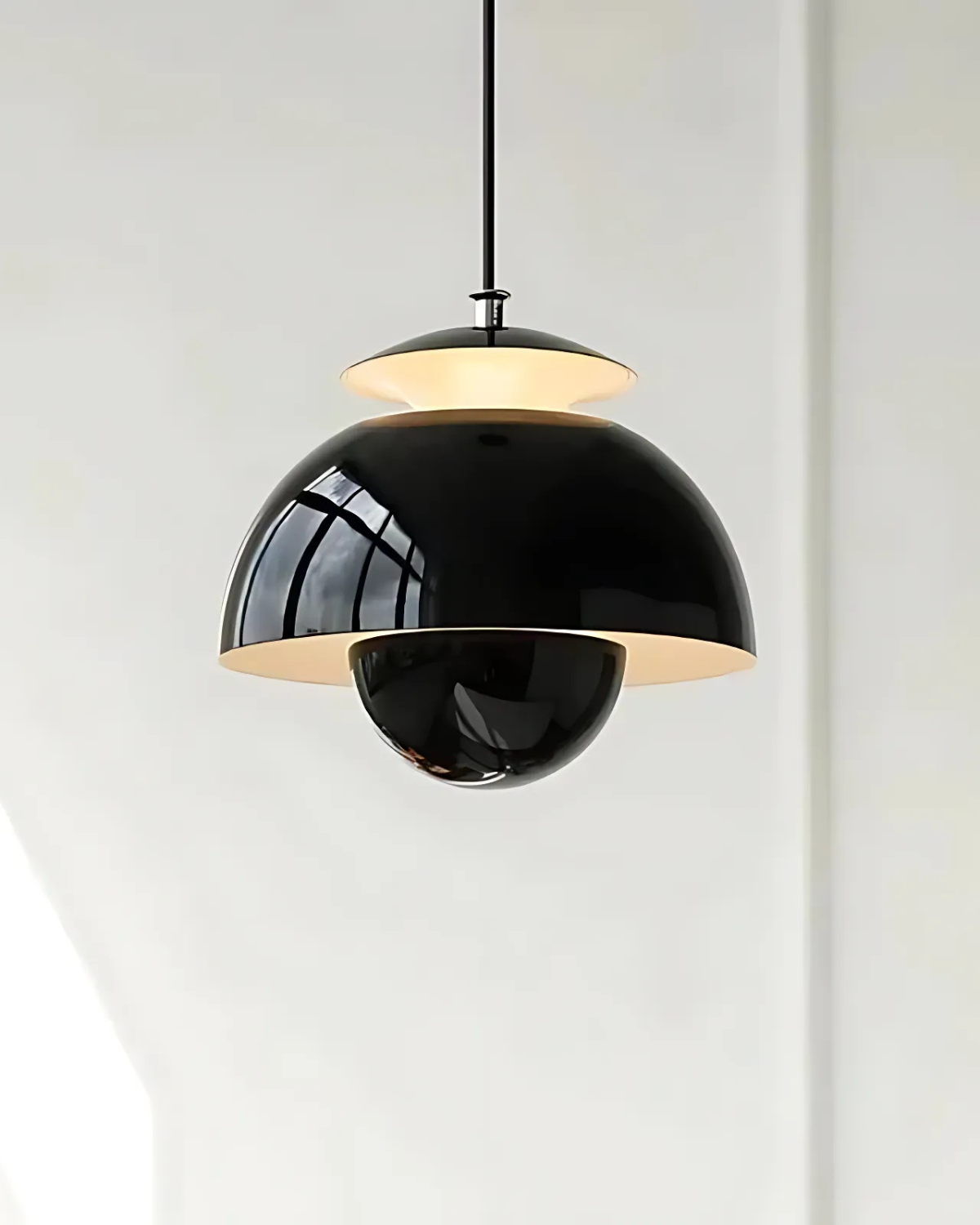 Minimalist White Steel And Aluminum Kitchen Island Pendant Light