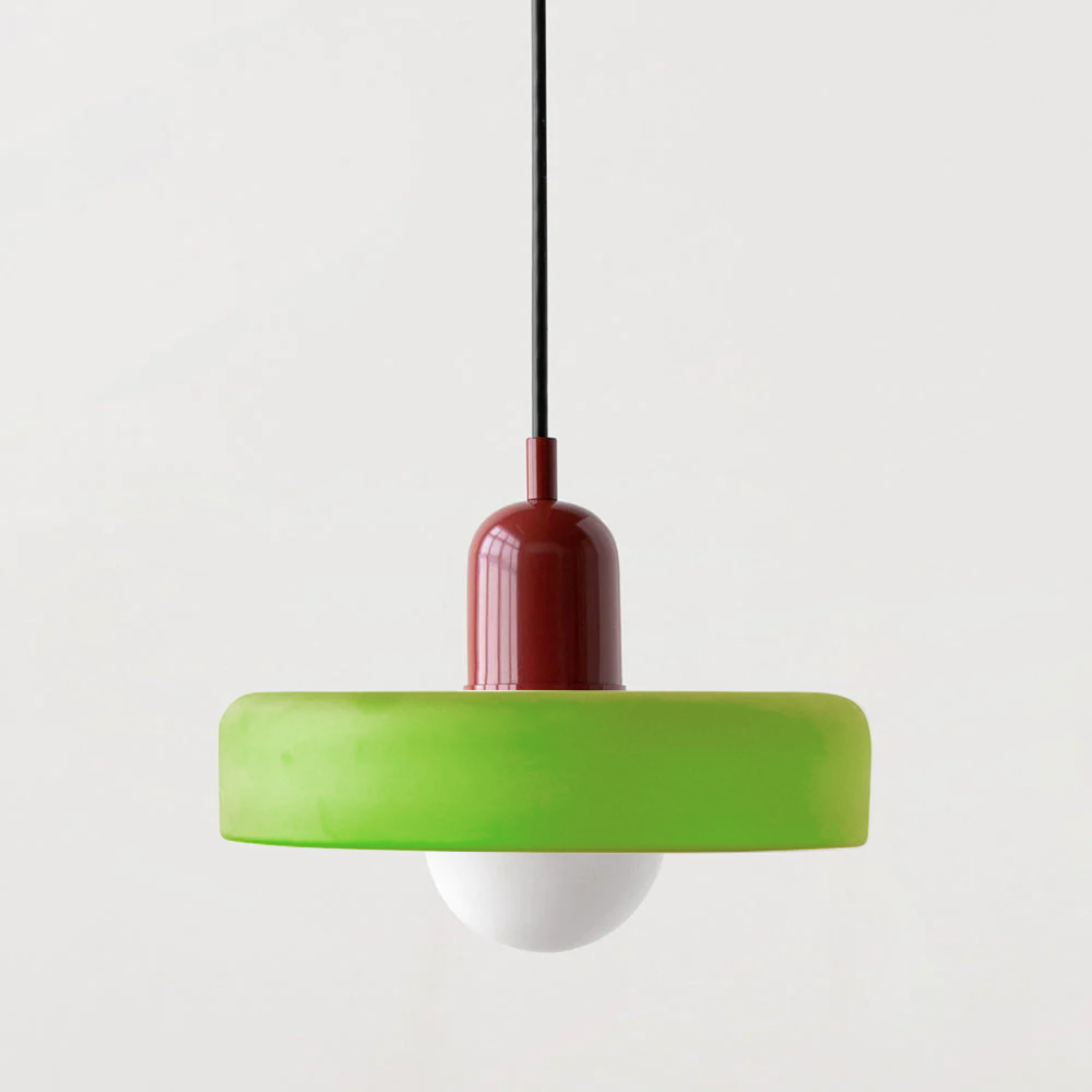 Modern Adjustable Height Glass Ambient Pendant Ceiling Light