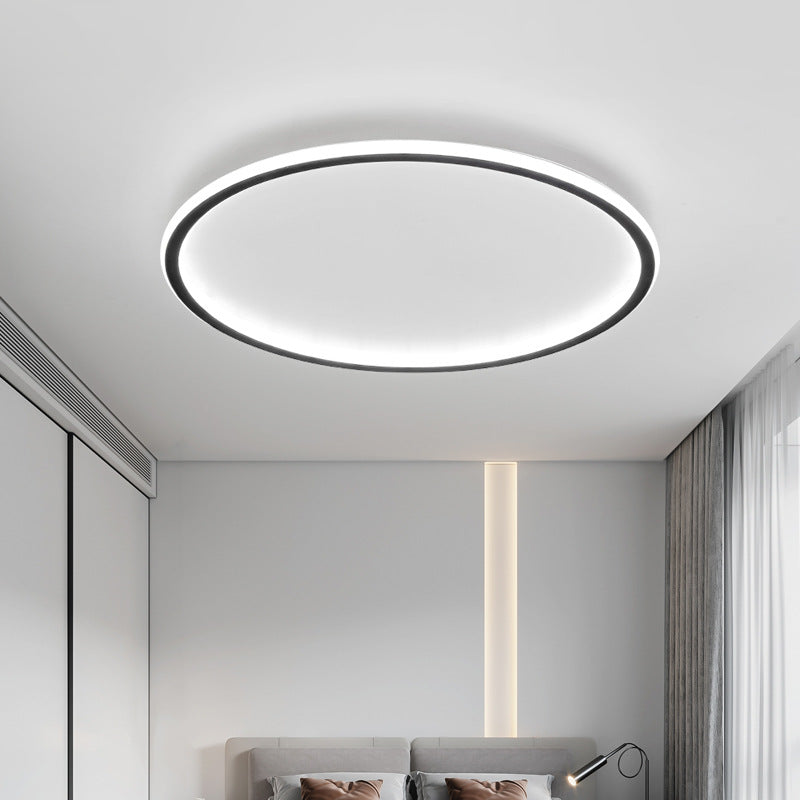 Round Scandi Aluminium Ceiling Light – LED