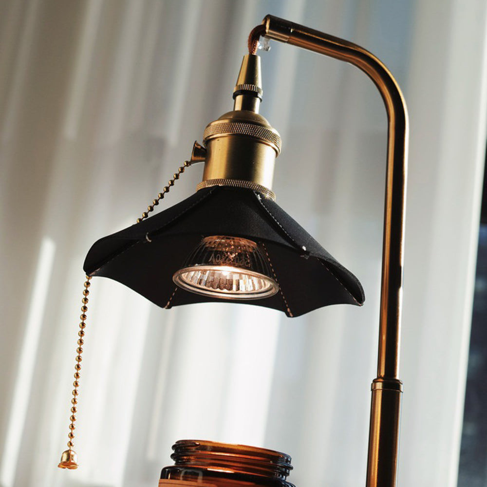 Retro Wood warming candle lamp