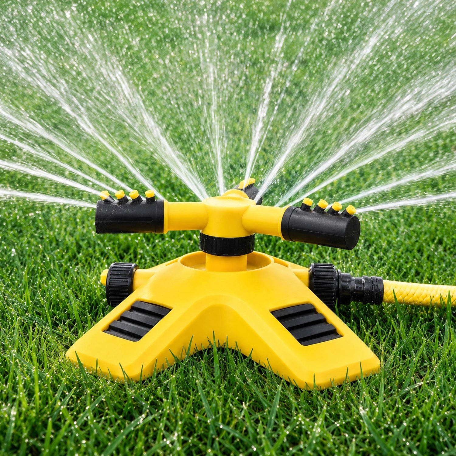 3-Arm Adjustable 360° Rotating Lawn Sprinkler System