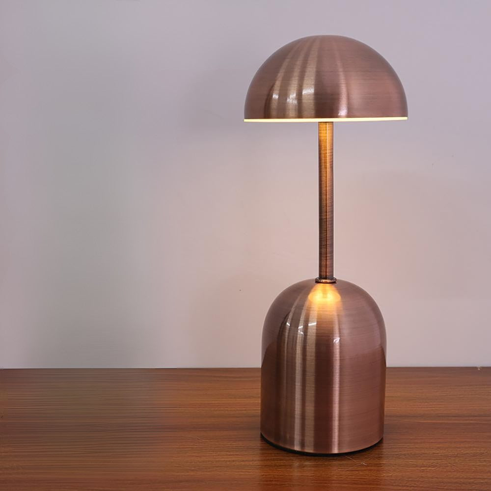 Metal Rechargeable Table Lamp - Cordless Bedside Touch Dimmable LED