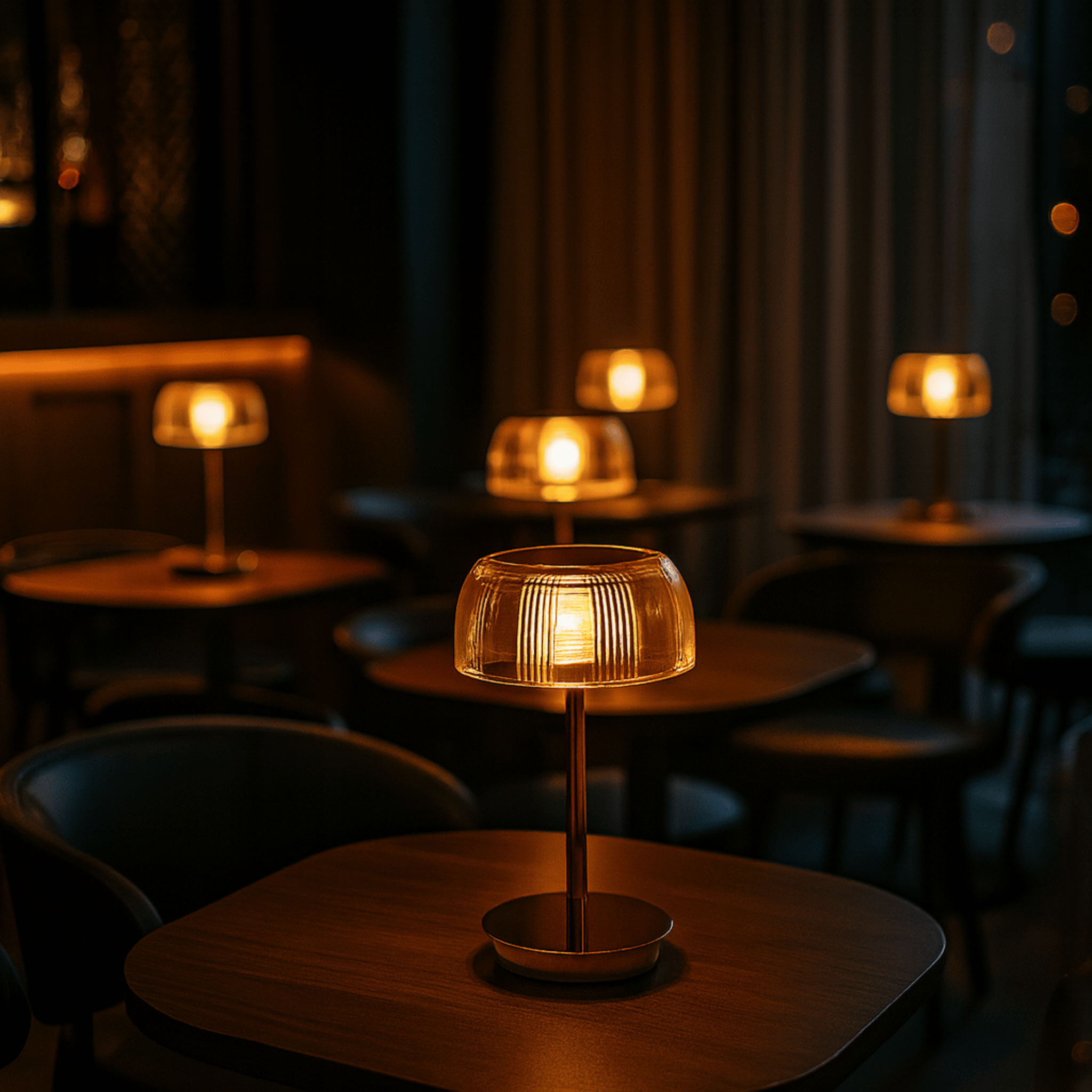 Jellyfish LED Bedside Table Lamp - Rechargeable Battery - Wireless