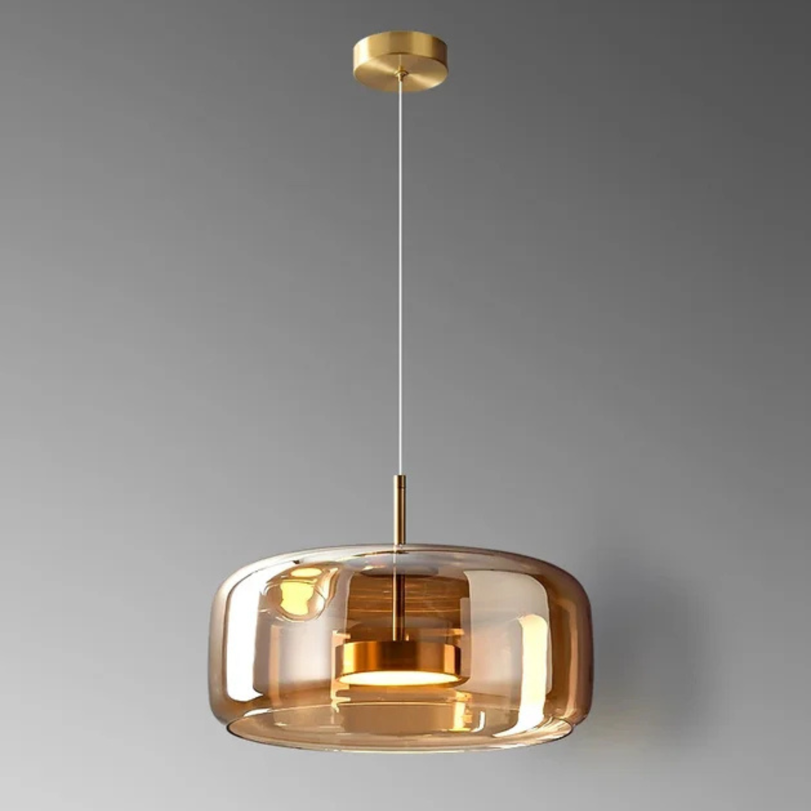 Modern Elegant Clear Glass Kitchen Island Pendant Light
