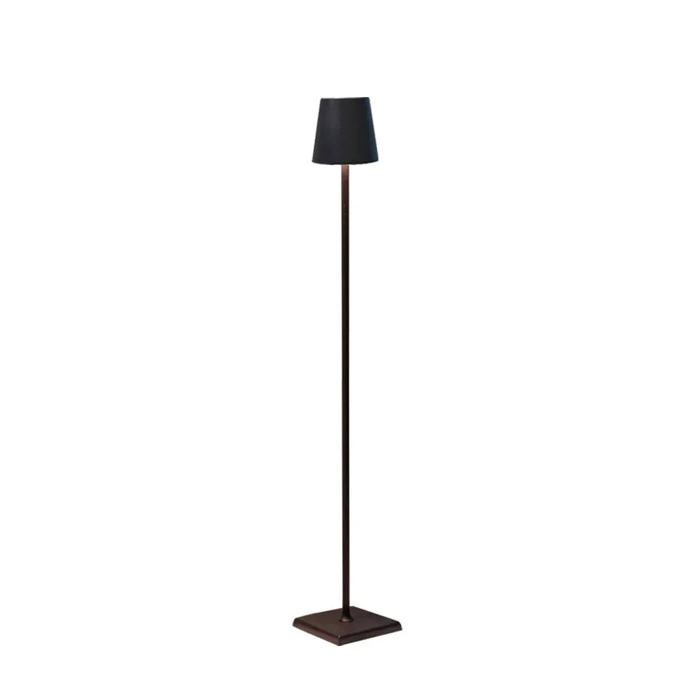 Modern Rechargeable Wireless Dimmable Touch Control Aluminum Sleek Floor Lamp