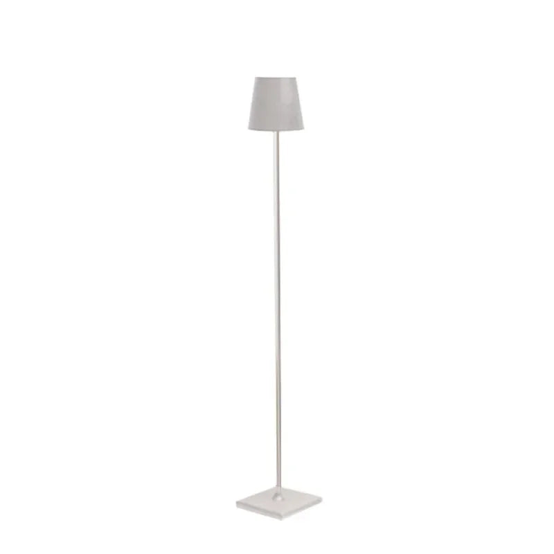 Modern Rechargeable Wireless Dimmable Touch Control Aluminum Sleek Floor Lamp