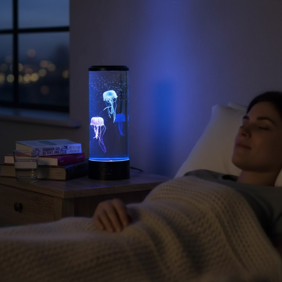 Modern LED Jellyfish Table Lamp for Bedroom - Mood Light - Bedside Night Light