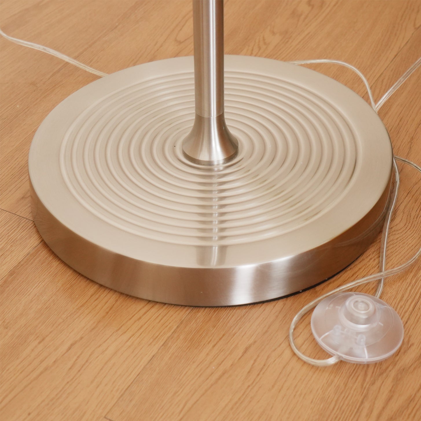 Adjustable Metal & Fabric Floor Lamp – Articulated Arm – Lounge & Reading