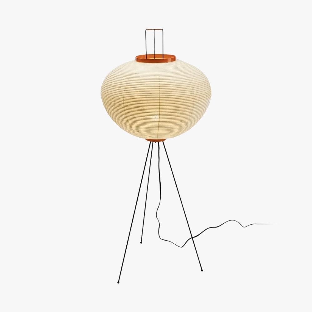 Retro Art Design Floor Lamp with Japanese Rice Paper Shade