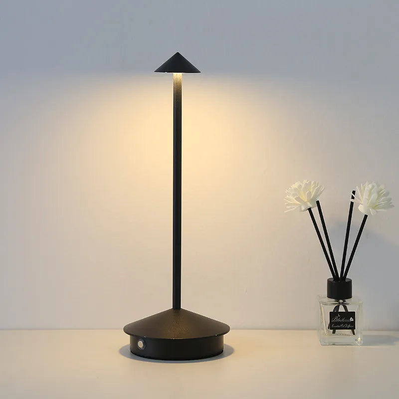 Cordless Bedside Table Lamp for Bedroom - Touch Control - Dimmable Rechargeable LED