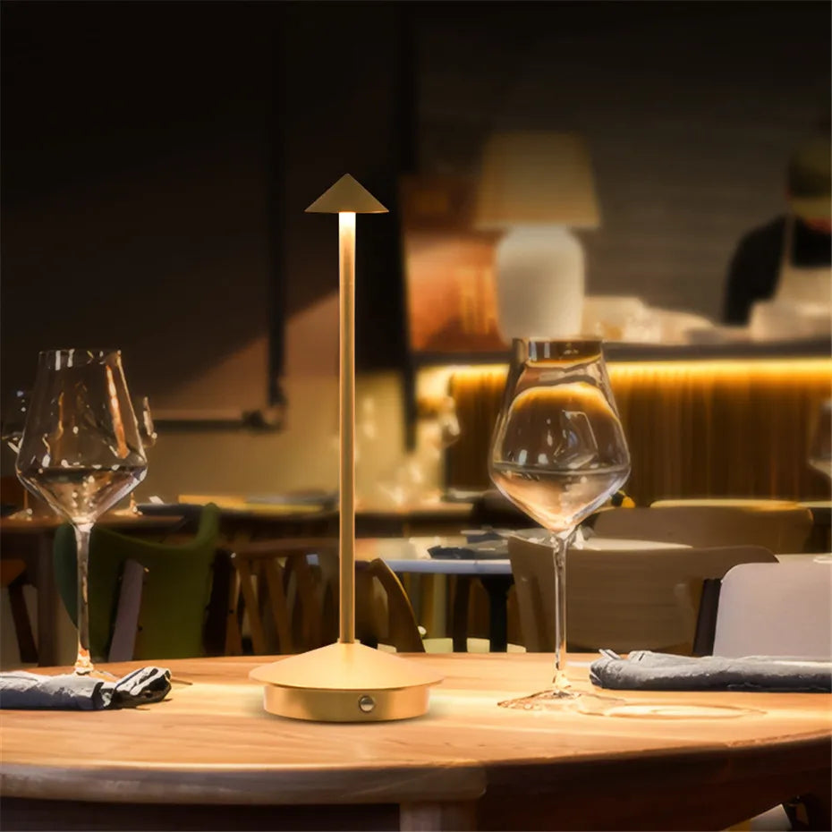 Cordless Bedside Table Lamp for Bedroom - Touch Control - Dimmable Rechargeable LED