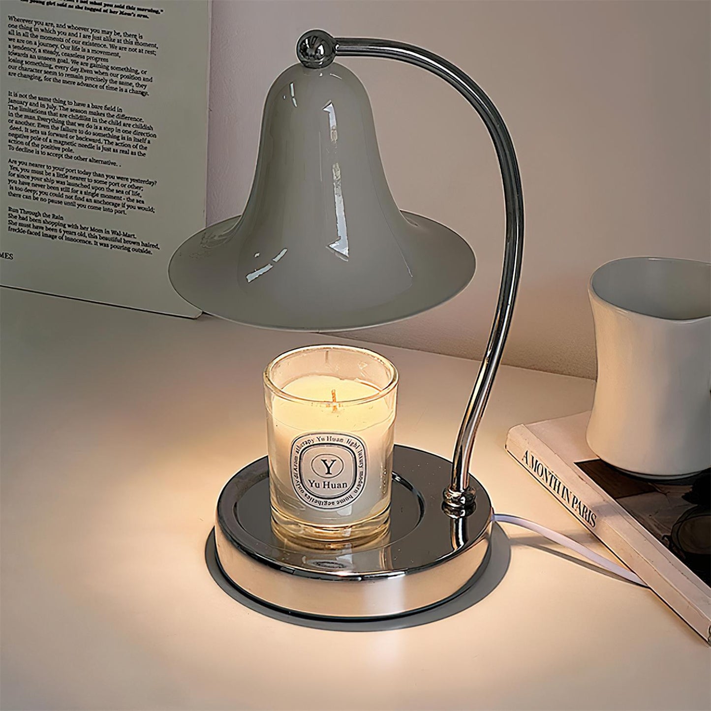 Bellano Lamp Warmer for Candles – Bell-Shaped Glass Shade