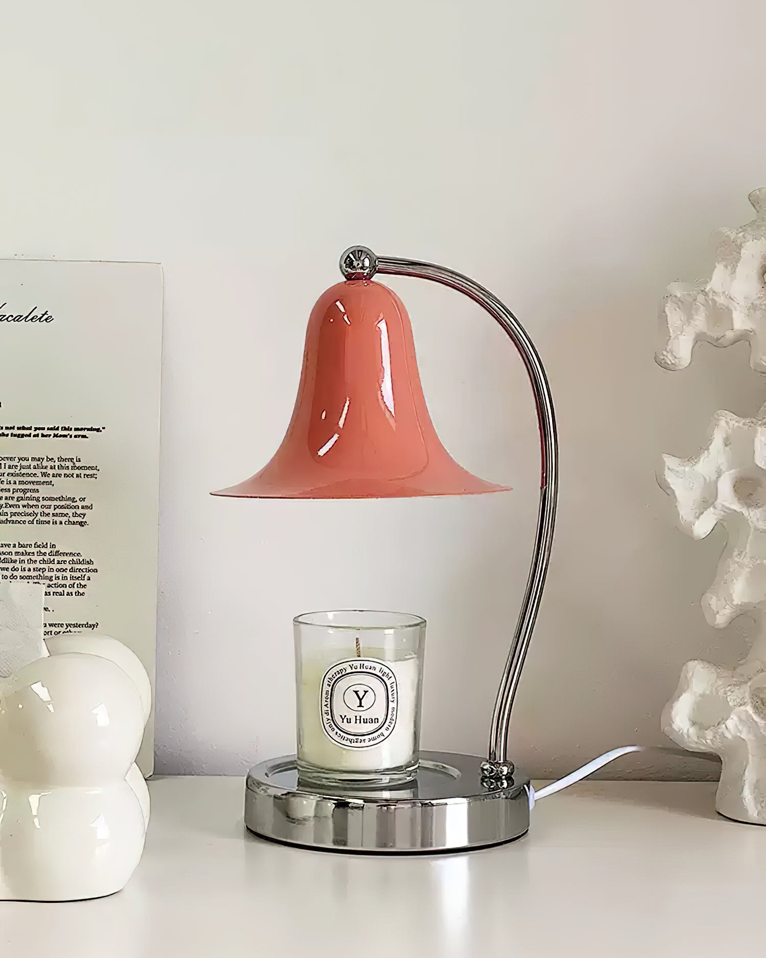 Bellano Lamp Warmer for Candles – Bell-Shaped Glass Shade