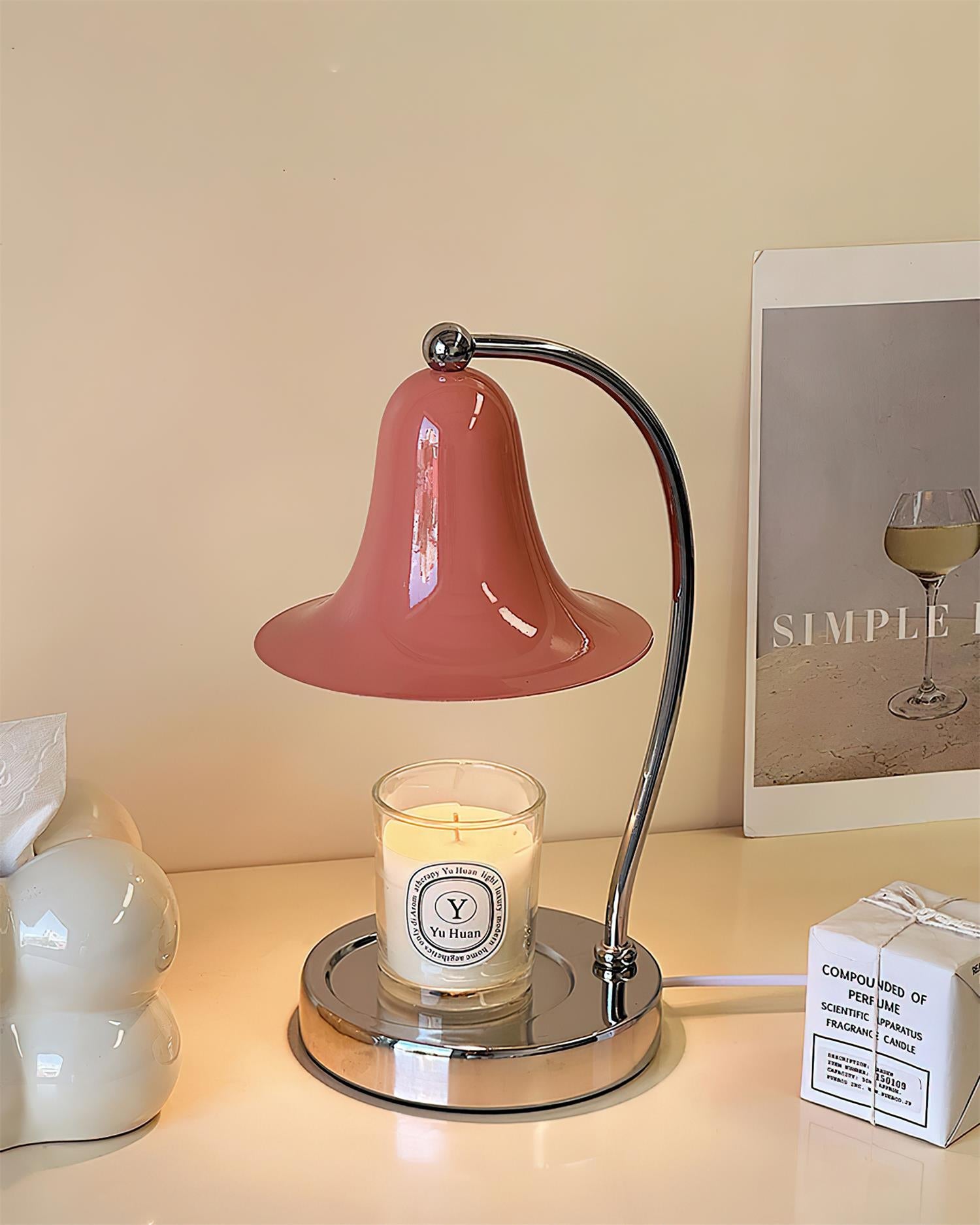 Bellano Lamp Warmer for Candles – Bell-Shaped Glass Shade