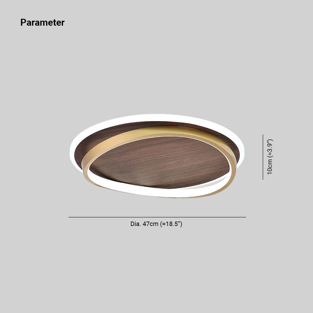 Modern Low Profile Dimmable LED Flush Mount Ceiling Light