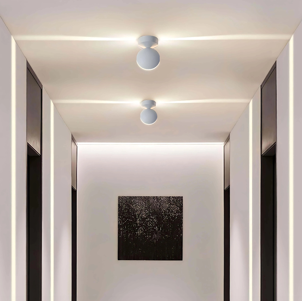 Modern LED Neon Ceiling Tube Light - Linear System for Hallway Corridors