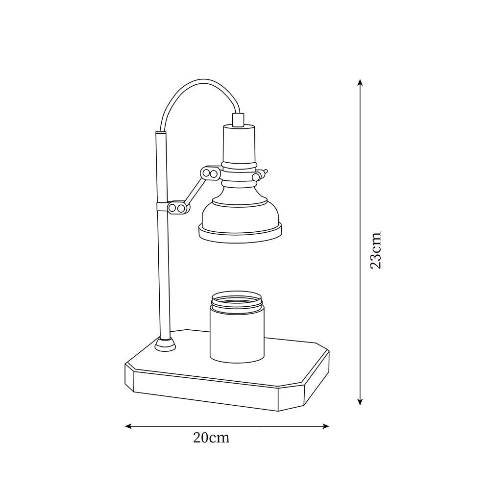 Celvyn Candle Warmer Lamp – Star Dome Shade – Adjustable Wax Melting Lamp