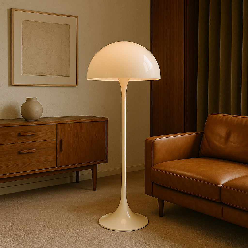 Modern Mushroom Dome Shade Minimalist Indoor Floor Lamp