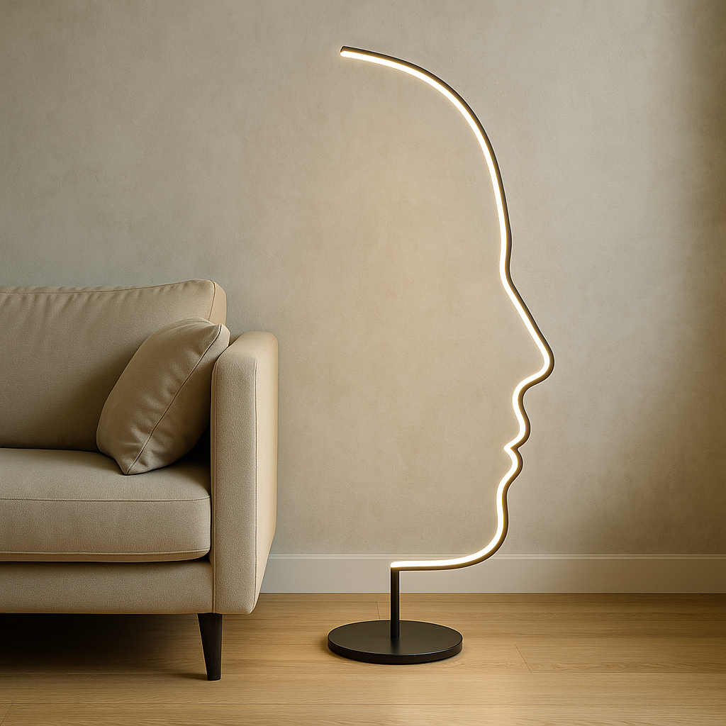 Minimalist Face Floor Lamp