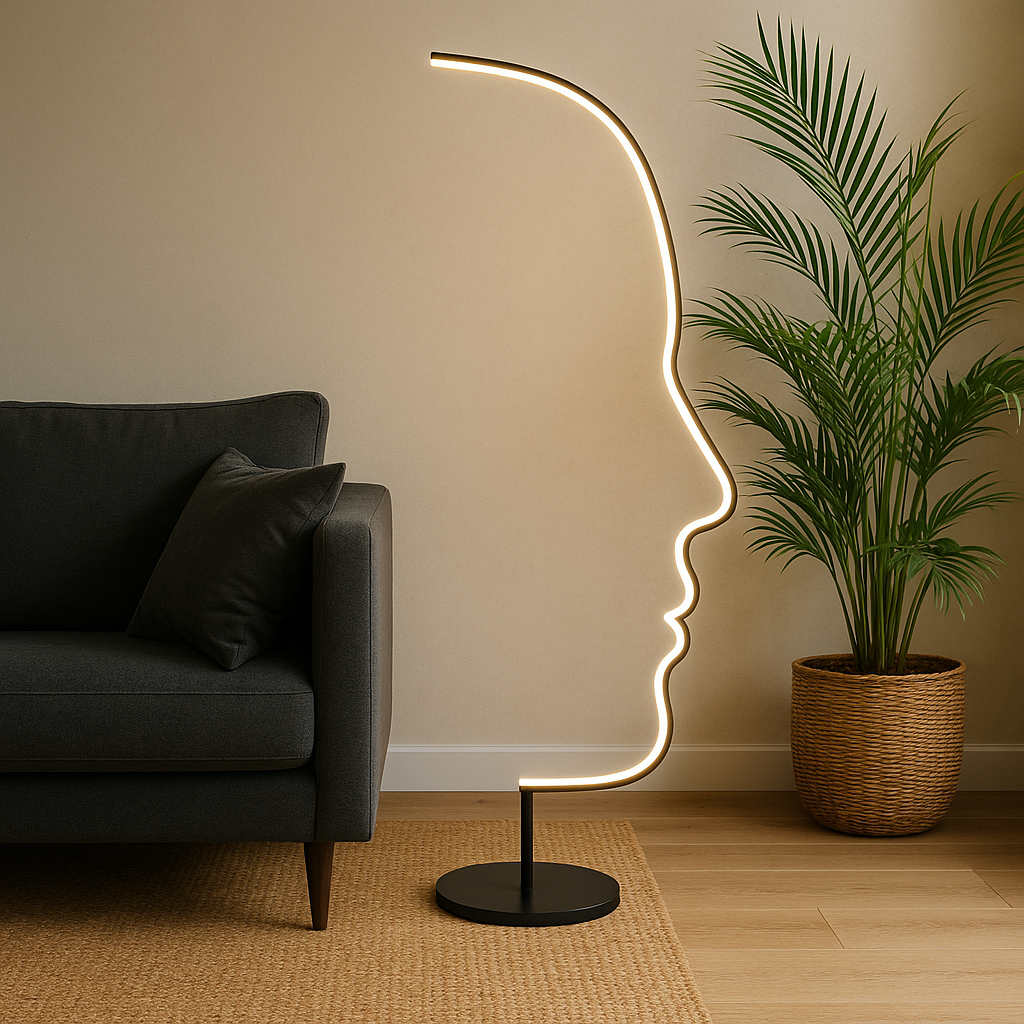 Minimalist Face Floor Lamp