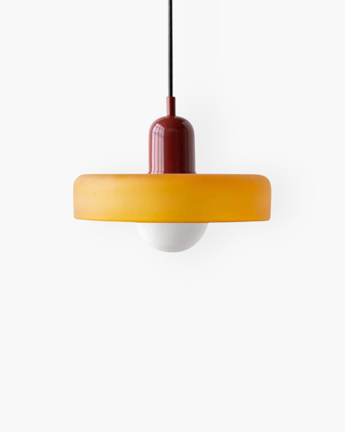 Modern Adjustable Height Glass Ambient Pendant Ceiling Light