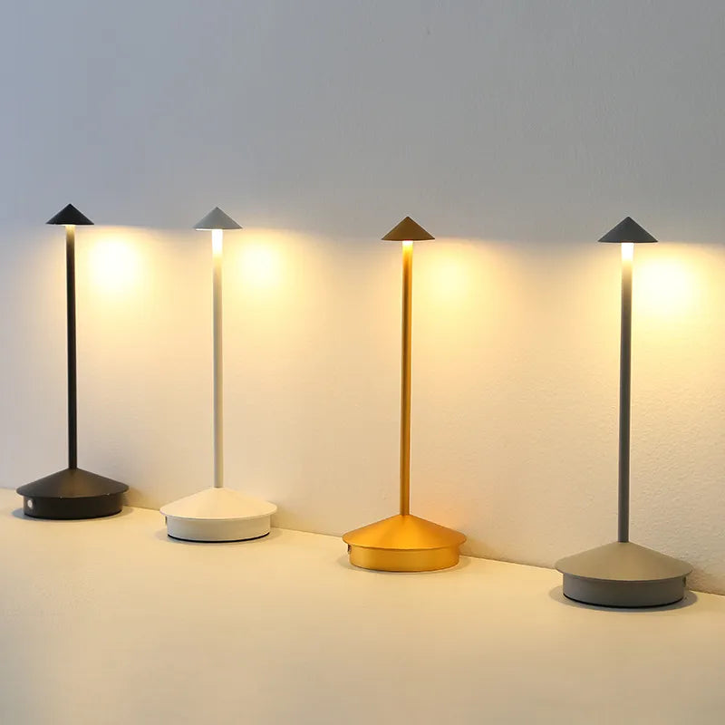 Cordless Bedside Table Lamp for Bedroom - Touch Control - Dimmable Rechargeable LED