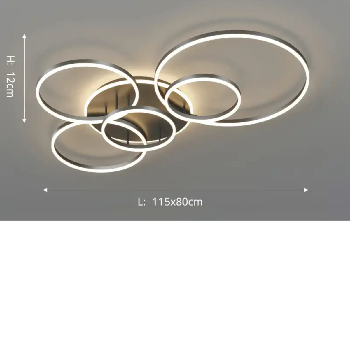 Modern LED Ceiling Light with Dimmable Remote Control