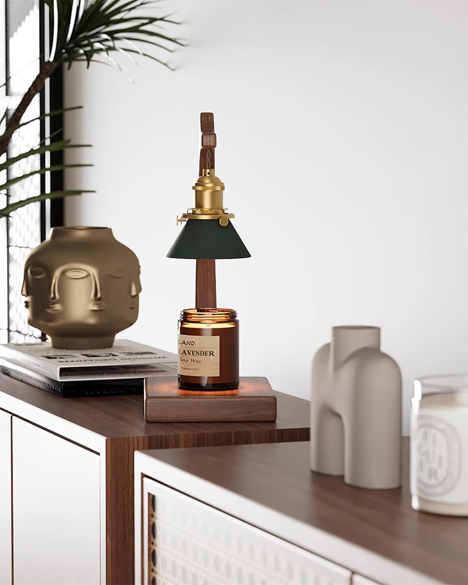 Dotto Candle Warmer Lamp – Minimal Texture Pattern Shade