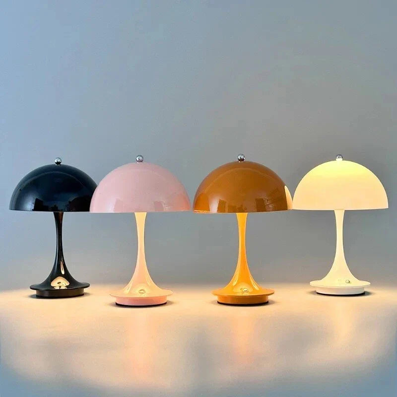 Modern Wireless Bedside Table Lamp For Bedroom - Rechargeable LED - Battery Operated