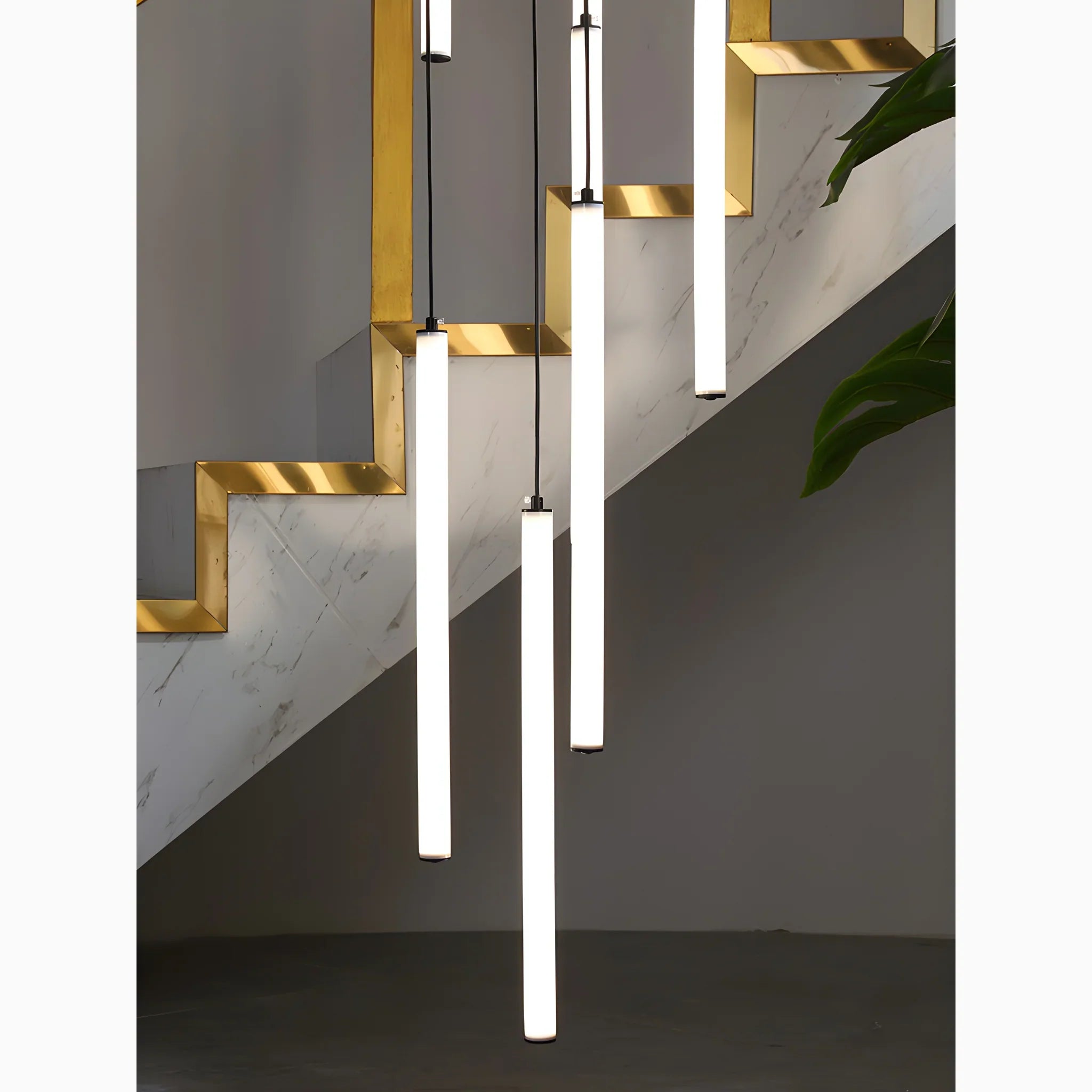 Art Deco Spiral Adjustable Height Elegant Pendant Light