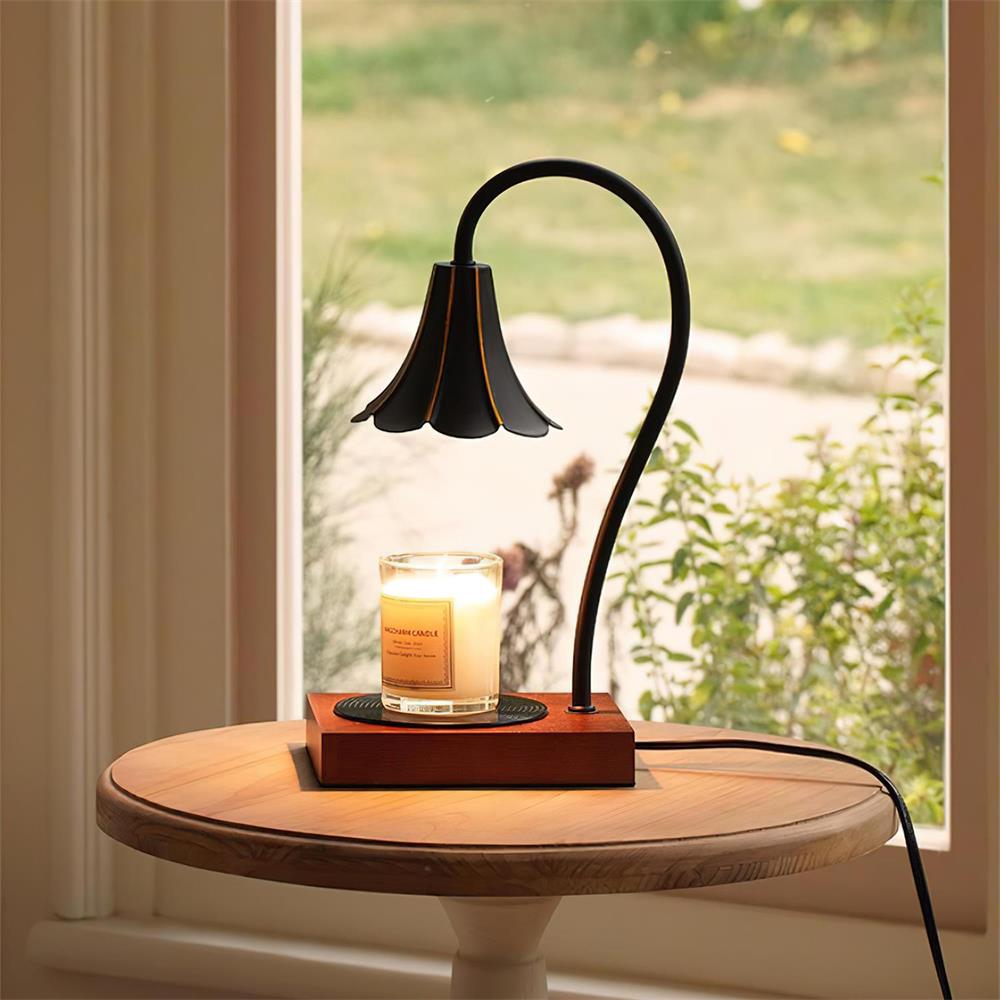 Elaro Candle Warmer Lamp – Elegant Glass-Top Design
