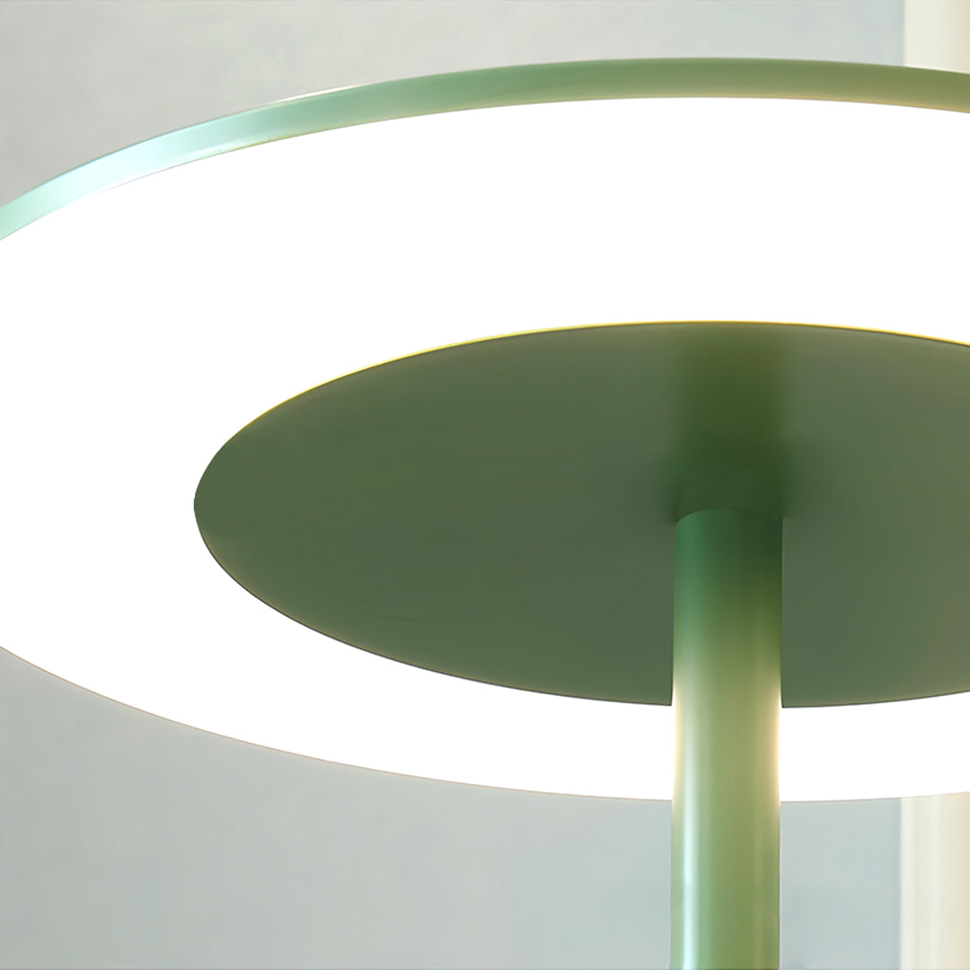Modern Iron & Acrylic Ring Floor Lamp – Adjustable LED – Living Room & Office
