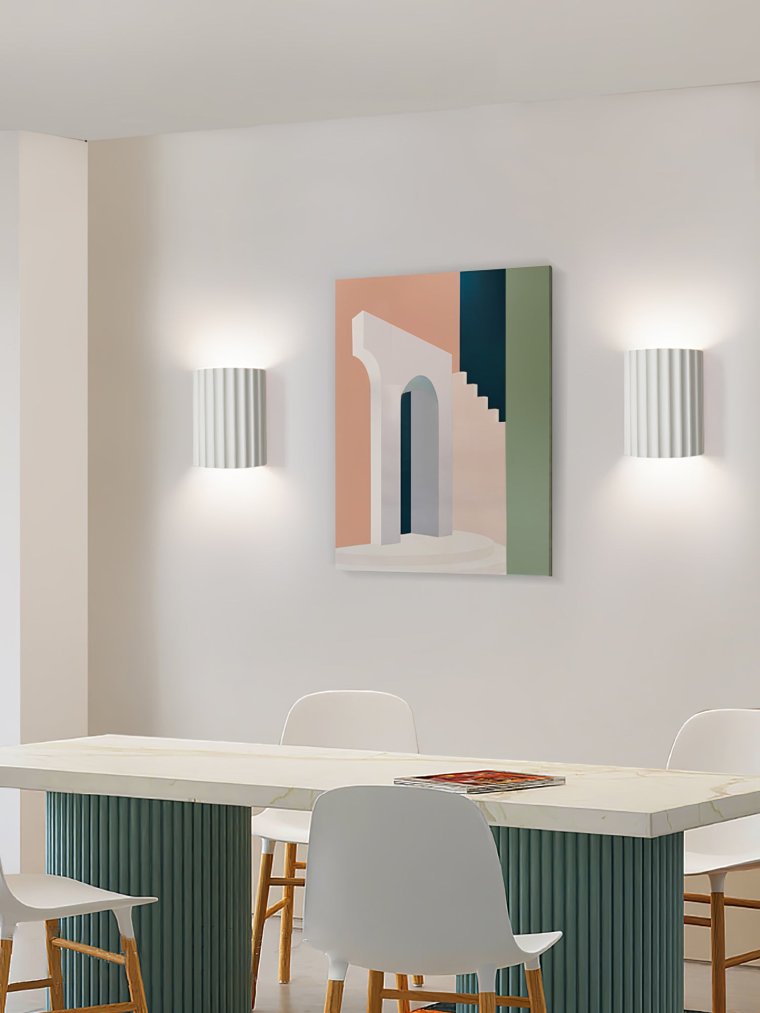 Modern Resin Wall Light with G9 LED Bulb