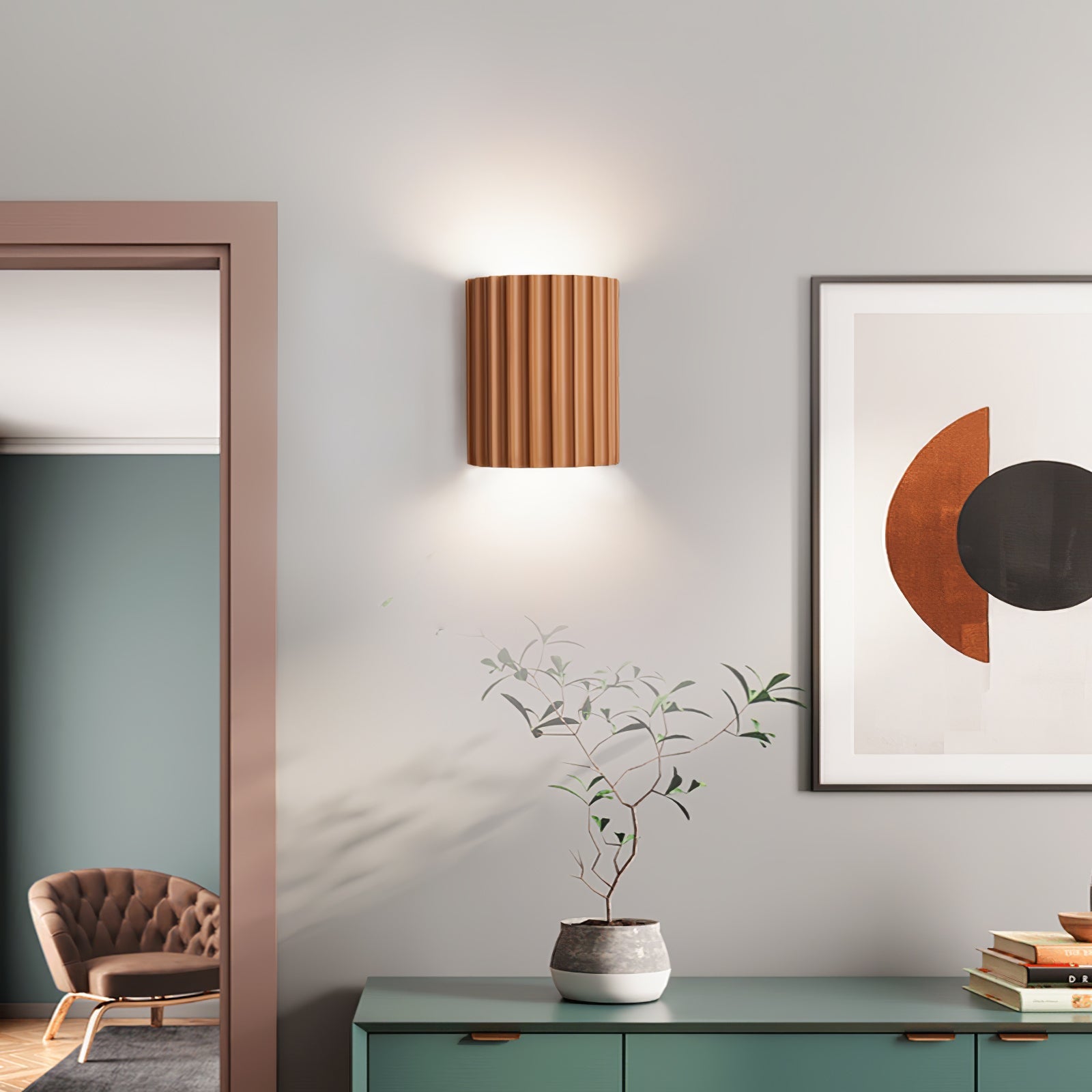 Modern Resin Wall Light with G9 LED Bulb
