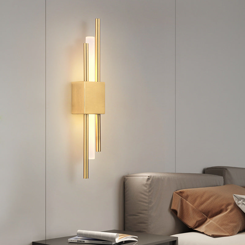 Modern Metal Acrylic LED Wall Lamp – Warm Light Hard Wired – Hallway Bedroom