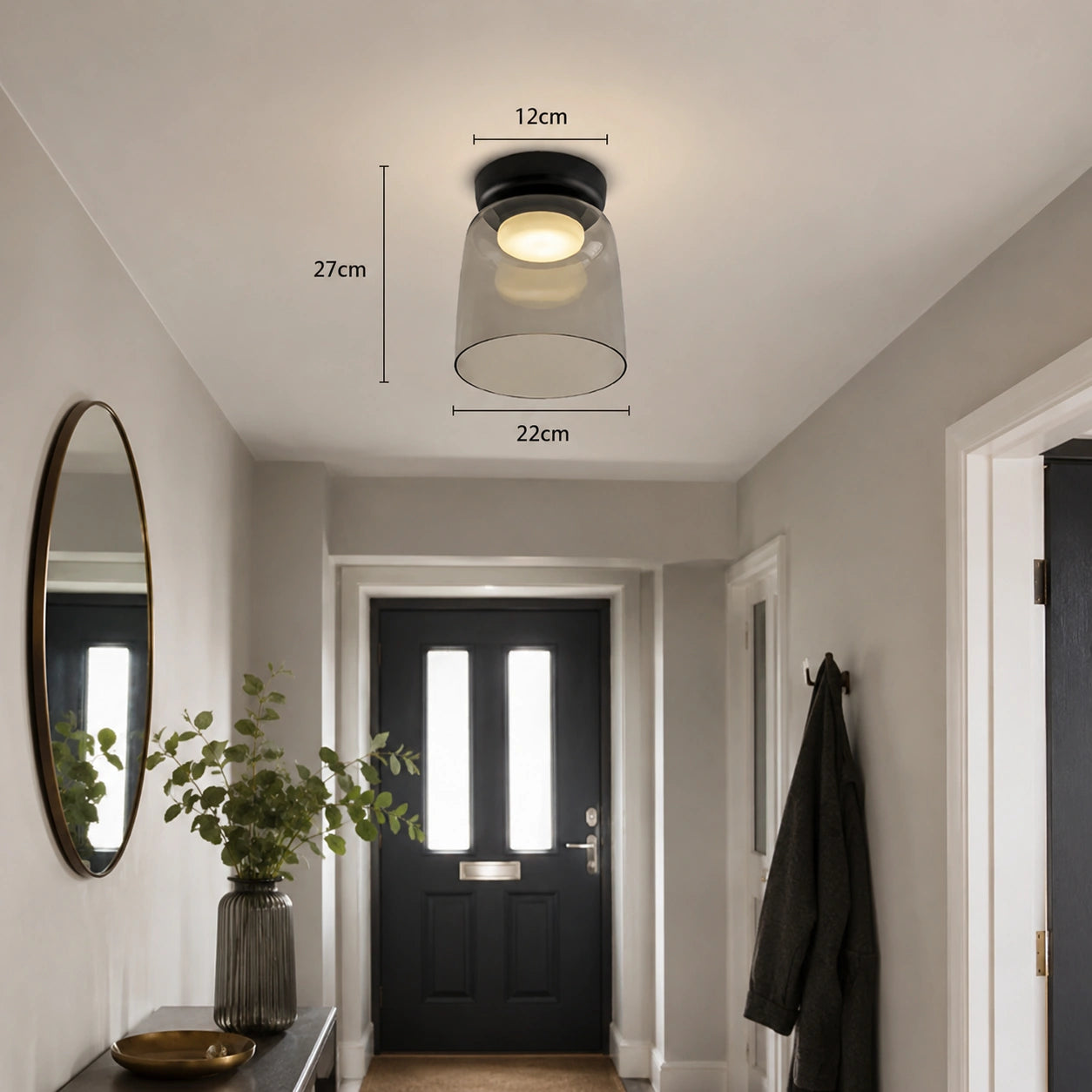 Art Deco Glass Ceiling Light