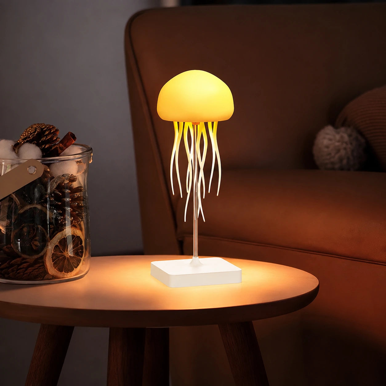 Voice-Controlled Jellyfish LED Table Lamp