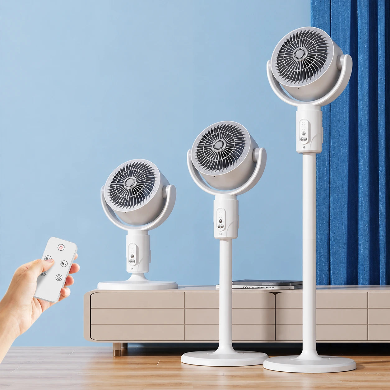 Rechargeable Oscillating Stand Fan