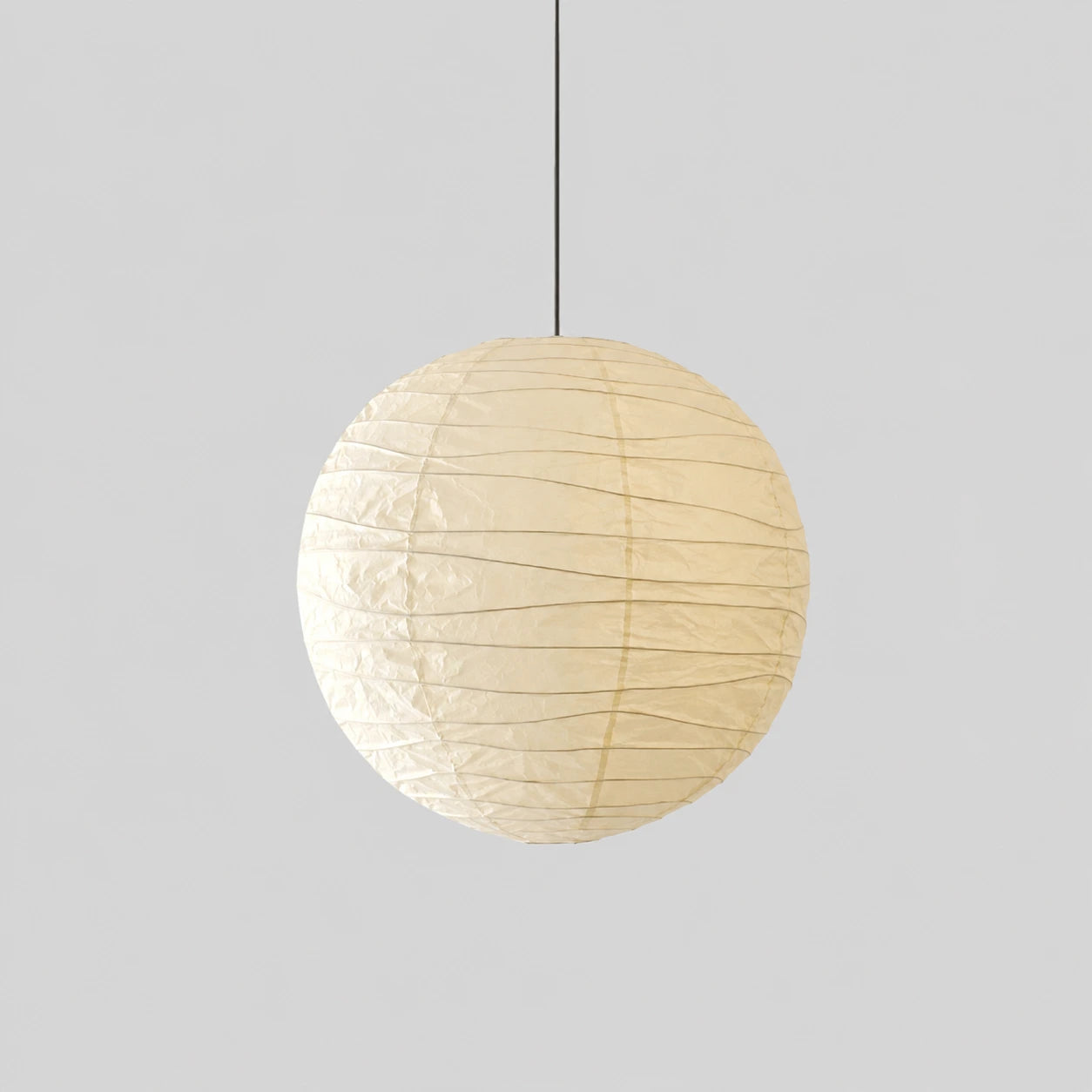 Japanese Parchment Paper Globe Pendant Light