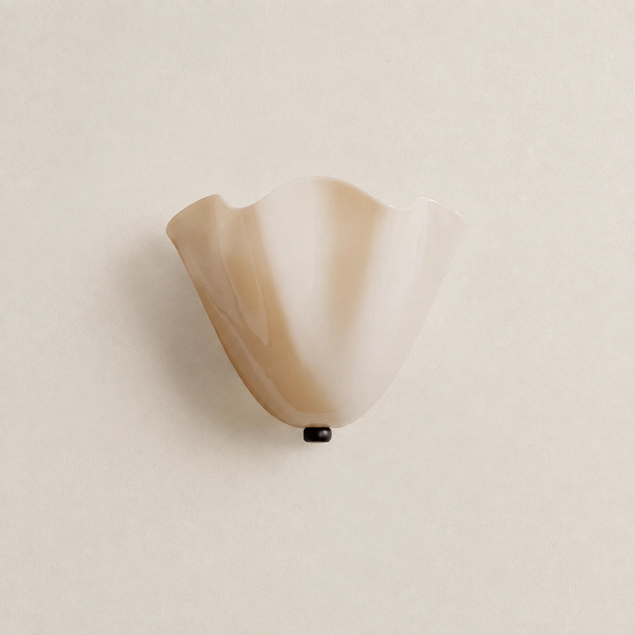 Sculptural Folded Glass Wall Light