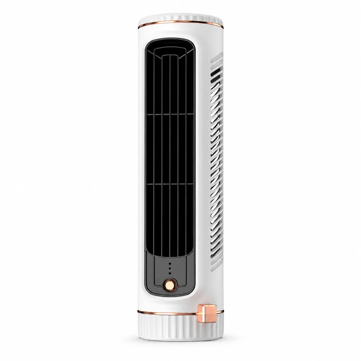 Bladeless Tower Fan USB Rechargeable Portable Electric Fan for Home and Office