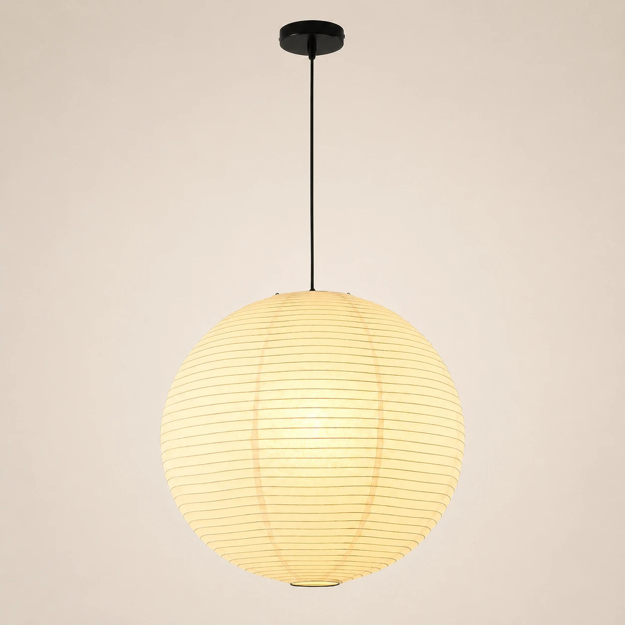 Japanese Paper Globe Pendant Light