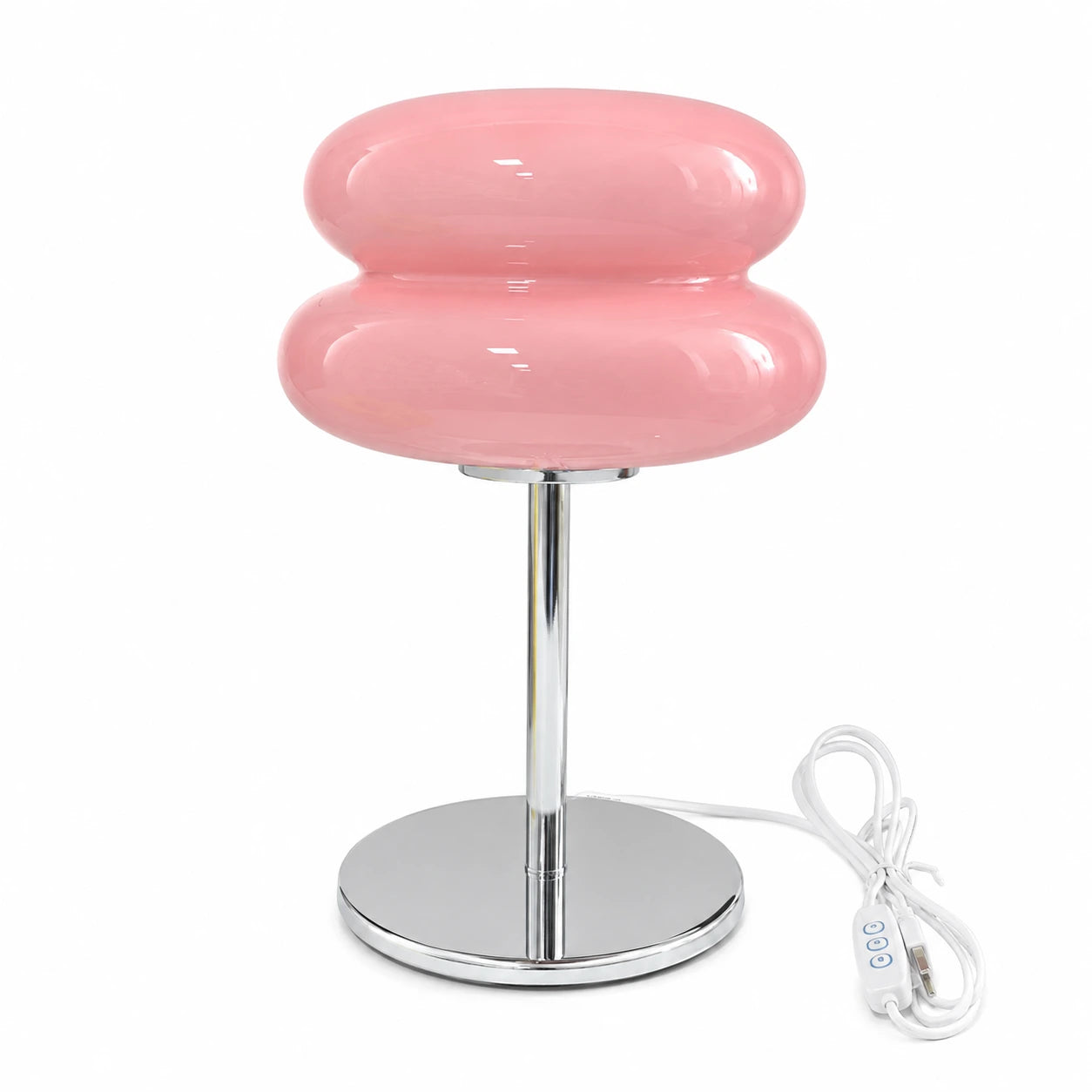 Retro Double-Dome Glass Table Lamp