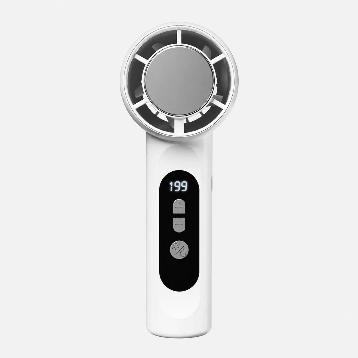 Handheld USB Rechargeable Fan with 199 Speeds and LED Display for Home Office Travel