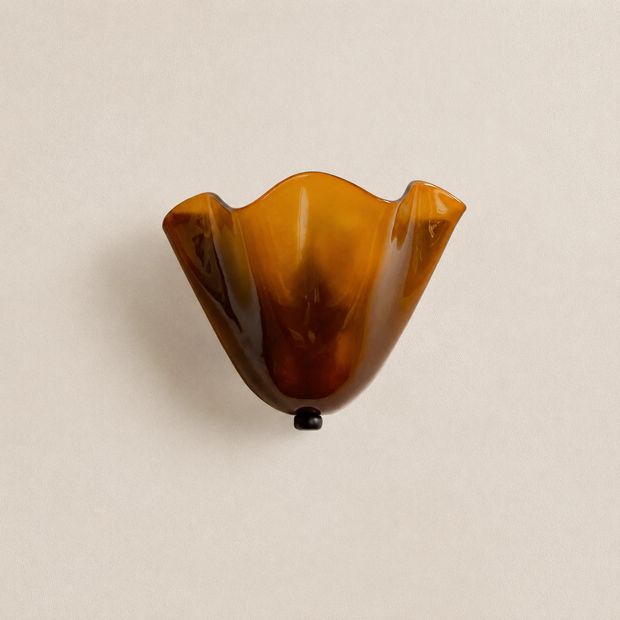 Sculptural Folded Glass Wall Light